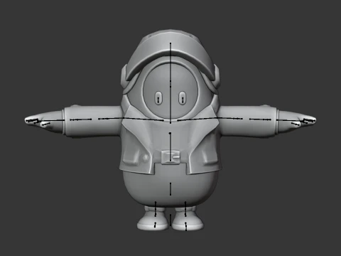Copper Wasp Fall Guy - Fortnite 3D Model