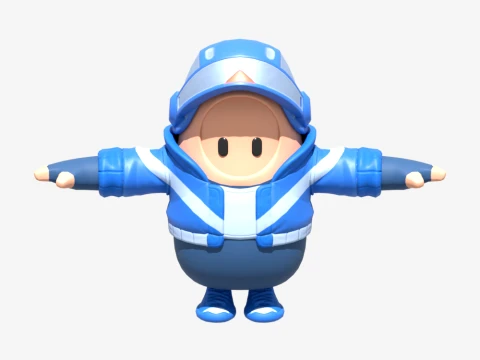 Street Rnin Kendo Fall Guy - Fortnite 3D Model