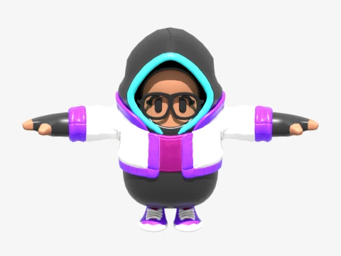 Synapse Fall Guy - Fortnite 3D Model