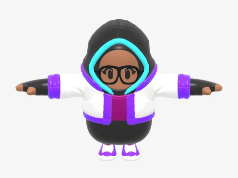 Synapse Fall Guy - Fortnite 3D Model