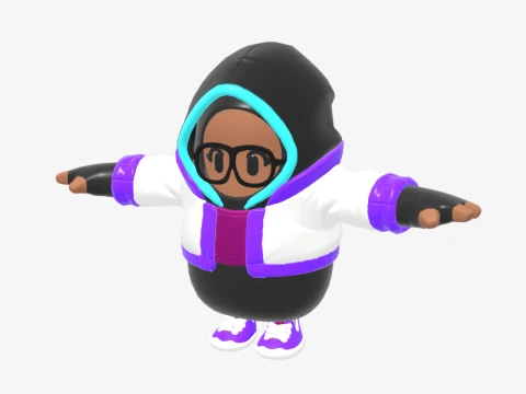Synapse Fall Guy - Fortnite 3D Model