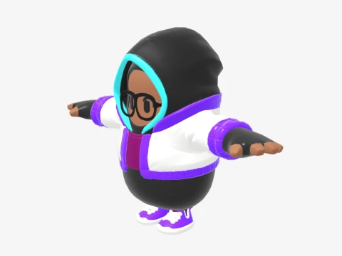 Synapse Fall Guy - Fortnite 3D Model