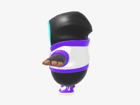 Synapse Fall Guy - Fortnite 3D Model