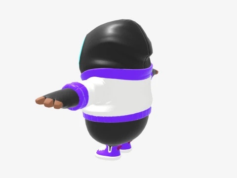 Synapse Fall Guy - Fortnite 3D Model