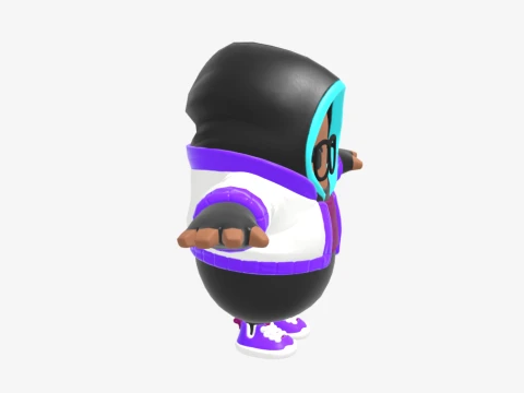 Synapse Fall Guy - Fortnite 3D Model
