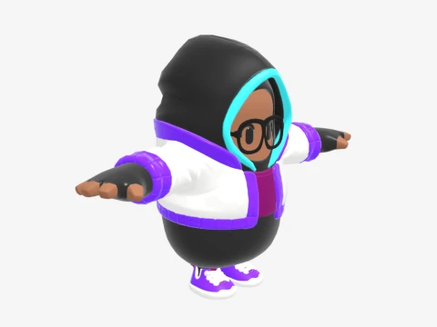 Synapse Fall Guy - Fortnite 3D Model
