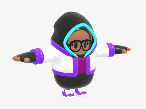 Synapse Fall Guy - Fortnite 3D Model