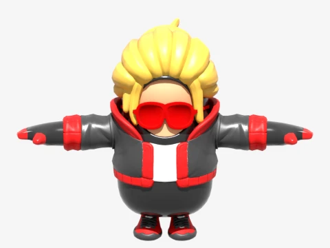 Versa Fall Guy-Fortnite Modello 3D