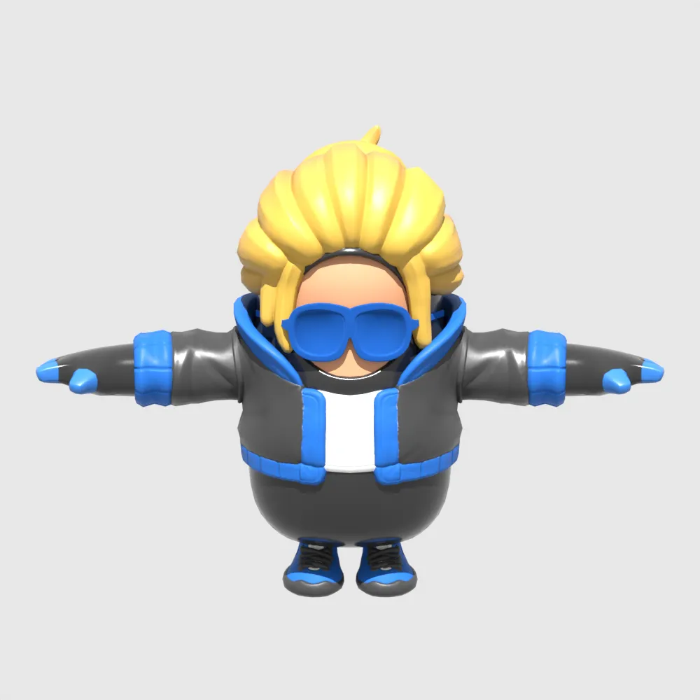 Neo Versa Fall Guy - Fortnite 3D Model .c4d .max .obj .3ds .fbx .stl .blend 