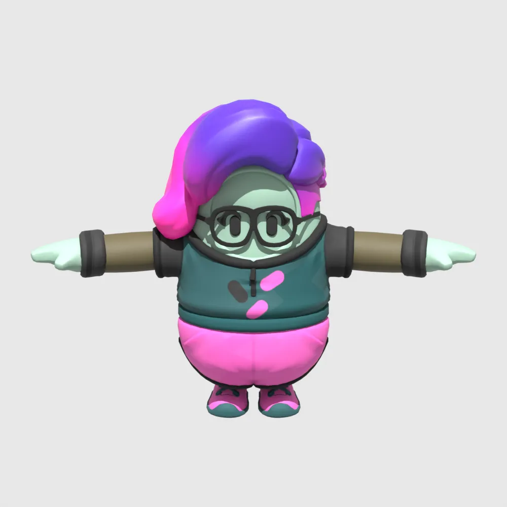 Cepha Fall Guy - Fortnite 3D Model .c4d .max .obj .3ds .fbx .stl .blend
