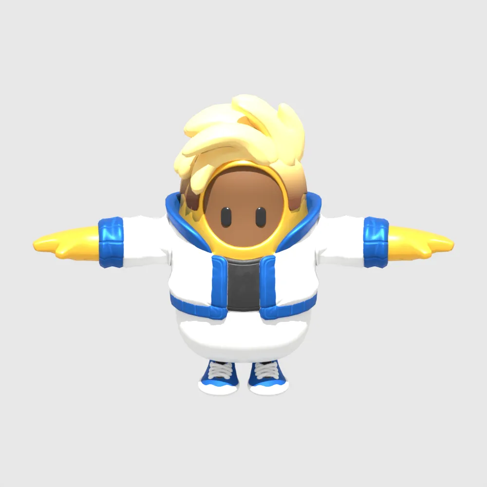 Apollo Fall Guy - Fortnite 3D Model .c4d .max .obj .3ds .fbx .stl .blend 