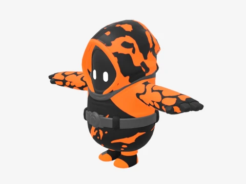 Molten Omen Fall Guy - Fortnite 3D Model