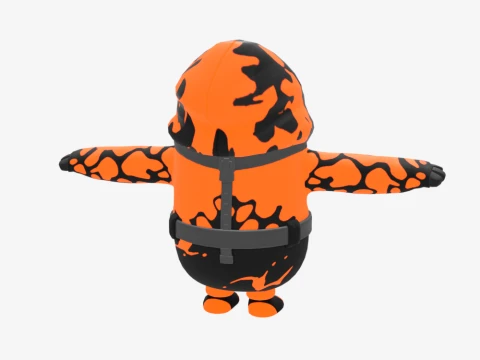 Molten Omen Fall Guy - Fortnite 3D Model
