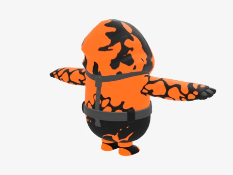Molten Omen Fall Guy - Fortnite 3D Model