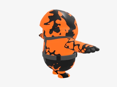 Molten Omen Fall Guy - Fortnite 3D Model