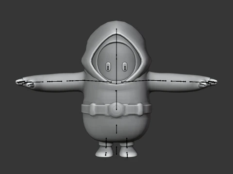 Molten Omen Fall Guy - Fortnite 3D Model