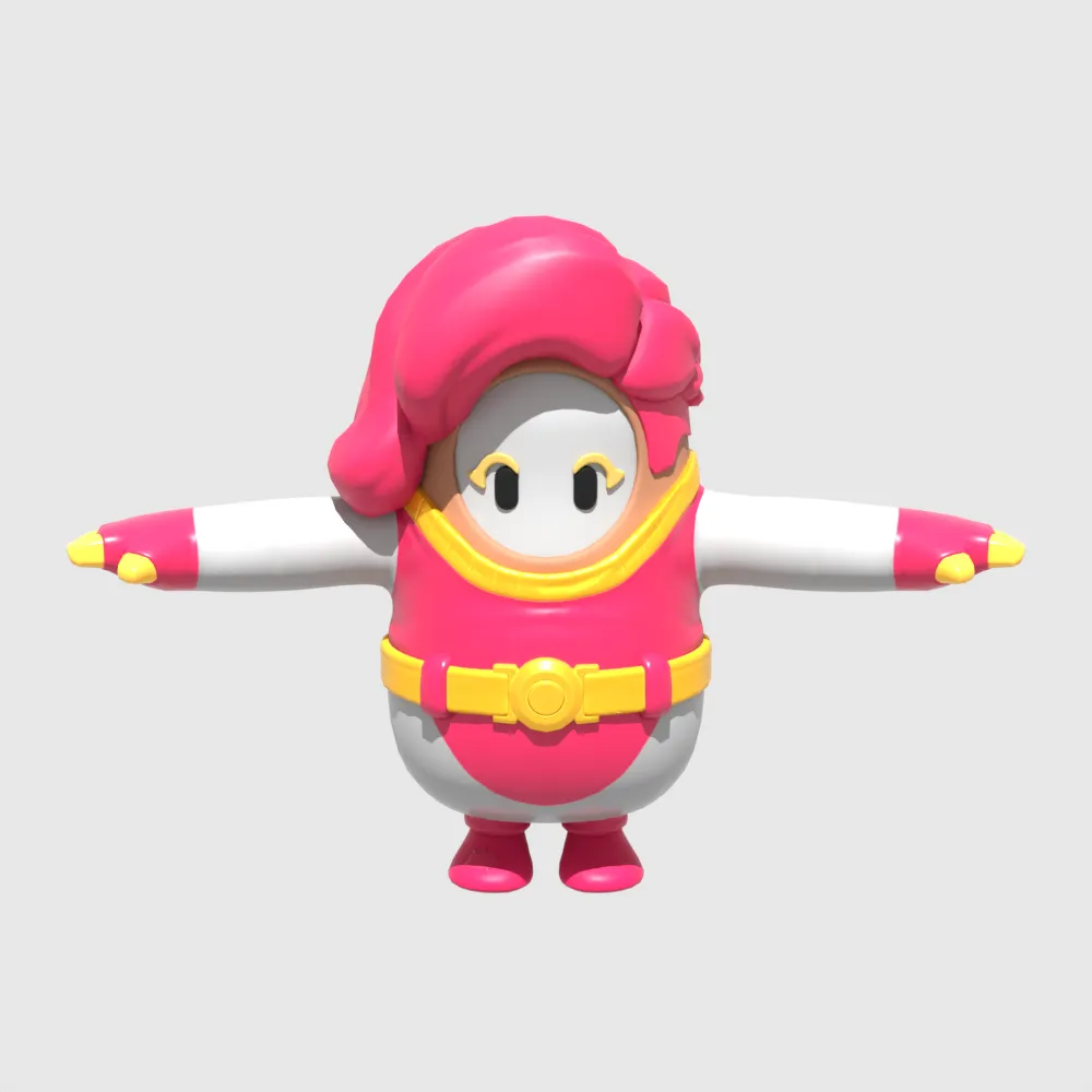 Lovethorn Fall Guy - Fortnite 3D Model .c4d .max .obj .3ds .fbx .stl .blend