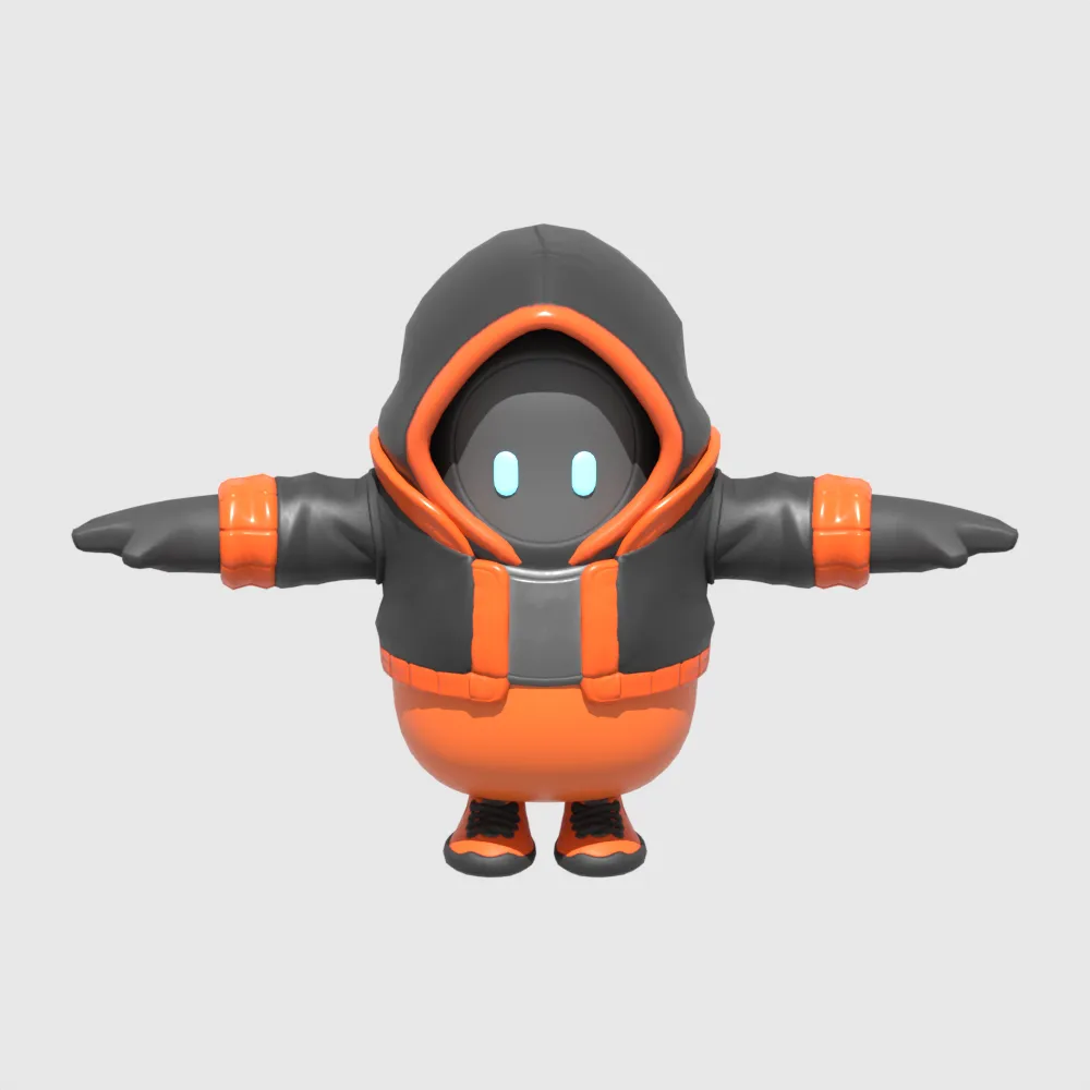 Absenz Fall Guy - Fortnite 3D Model .c4d .max .obj .3ds .fbx .stl .blend 