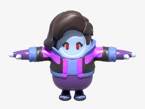 Dark Ruby Fall Guy - Fortnite Modèle 3D