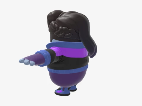 Dark Ruby Fall Guy - Fortnite 3D Model