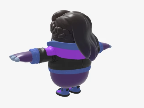Dark Ruby Fall Guy - Fortnite 3D Model