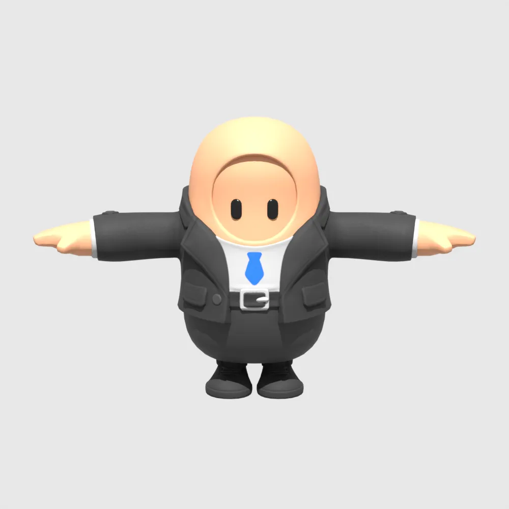 Diamond Hanz Fall Guy - Fortnite 3D Model .c4d .max .obj .3ds .fbx .stl .blend 