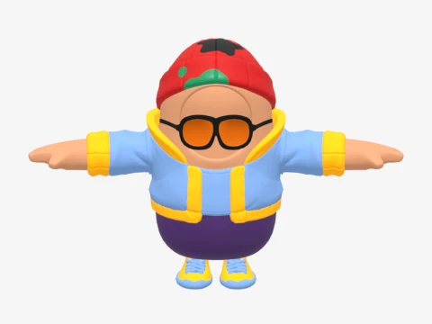 Aubrey Fall Guy - Fortnite 3D Model