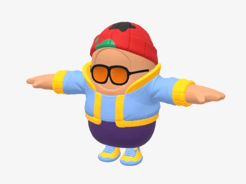 Aubrey Fall Guy - Fortnite 3D Model