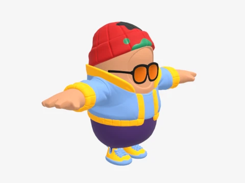 Aubrey Fall Guy - Fortnite 3D Model