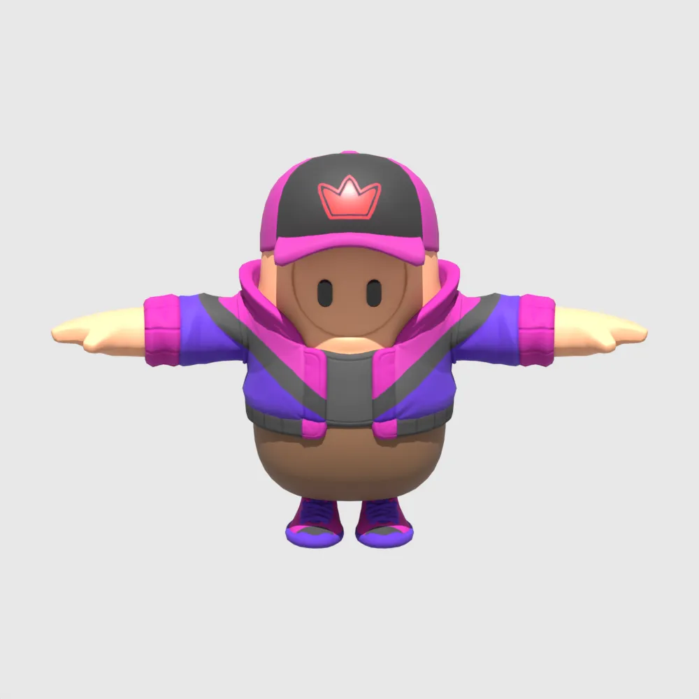 Asmodeus Fall Guy - Fortnite 3D Model .c4d .max .obj .3ds .fbx .stl .blend