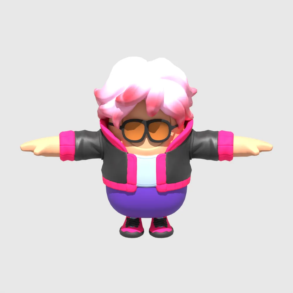 Callisto Fall Guy - Fortnite 3D Model .c4d .max .obj .3ds .fbx .stl .blend 