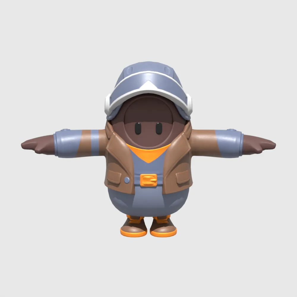 Maximilian Fall Guy - Fortnite 3D Model .c4d .max .obj .3ds .fbx .stl .blend 