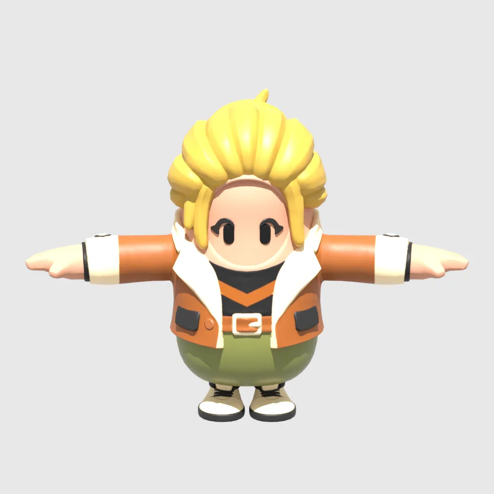 Wingtip Fall Guy - Fortnite 3D Model .c4d .max .obj .3ds .fbx .stl .blend