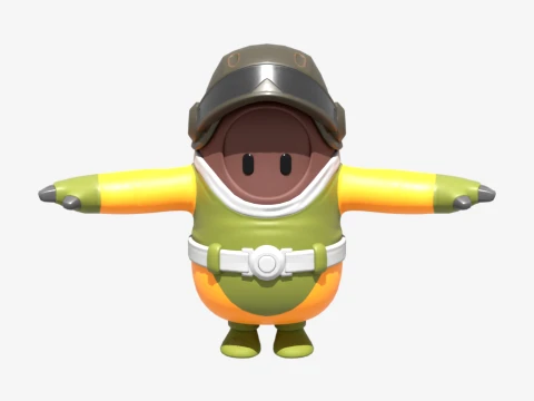 Cybernetic Assault Bomber Fall Guy - Fortnite 3D Model