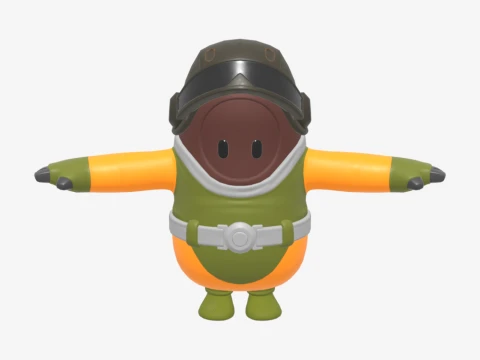 Cybernetic Assault Bomber Fall Guy - Fortnite 3D Model