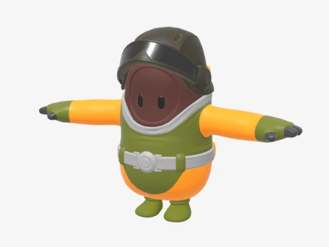 Cybernetic Assault Bomber Fall Guy - Fortnite 3D Model