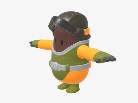 Cybernetic Assault Bomber Fall Guy - Fortnite 3D Model