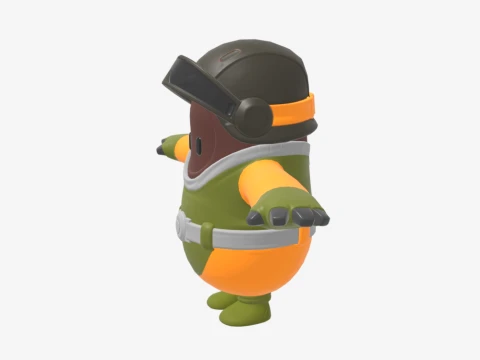 Cybernetic Assault Bomber Fall Guy - Fortnite 3D Model