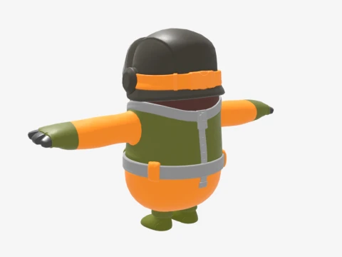 Cybernetic Assault Bomber Fall Guy - Fortnite 3D Model