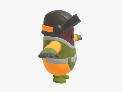 Cybernetic Assault Bomber Fall Guy - Fortnite 3D Model