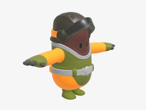 Cybernetic Assault Bomber Fall Guy - Fortnite 3D Model