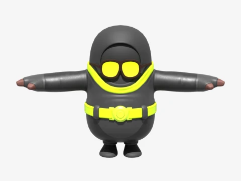Waveripper Fall Guy - Fortnite 3D Model