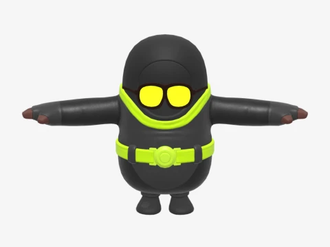 Waveripper Fall Guy - Fortnite 3D Model