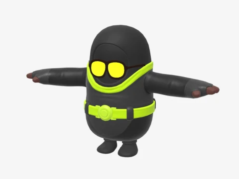 Waveripper Fall Guy - Fortnite 3D Model