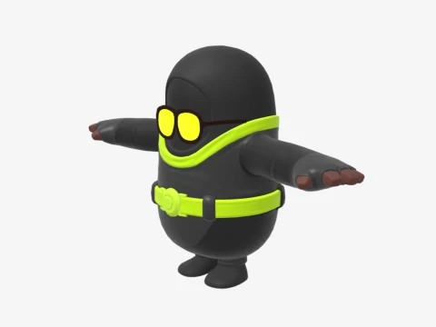 Waveripper Fall Guy - Fortnite 3D Model