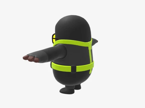 Waveripper Fall Guy - Fortnite 3D Model