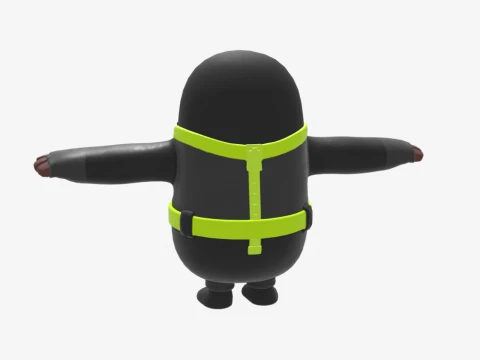 Waveripper Fall Guy - Fortnite 3D Model