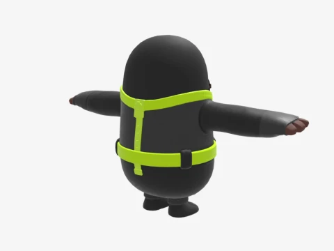 Waveripper Fall Guy - Fortnite 3D Model