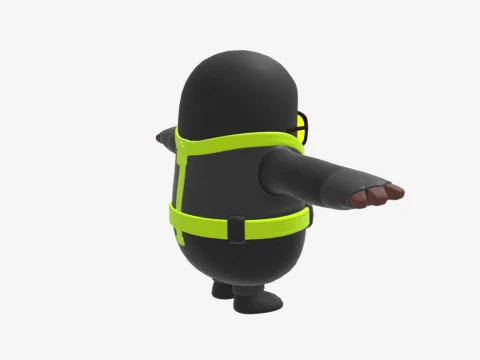 Waveripper Fall Guy - Fortnite 3D Model