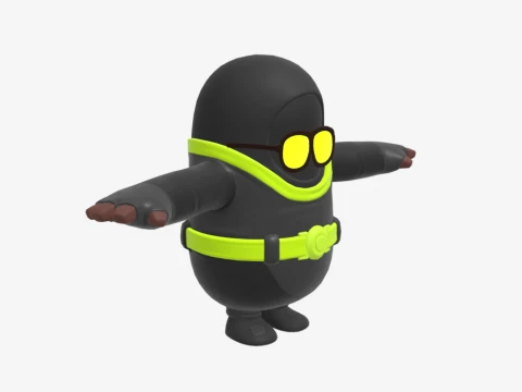 Waveripper Fall Guy - Fortnite 3D Model